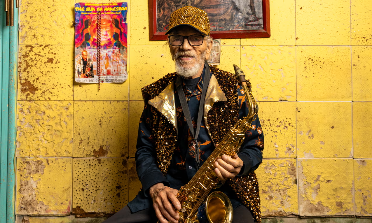 Marshall Allen: ‘It wasn’t just playing the notes, but the way you played it.’ Photograph: Ron Stephens Jr./The Guardian